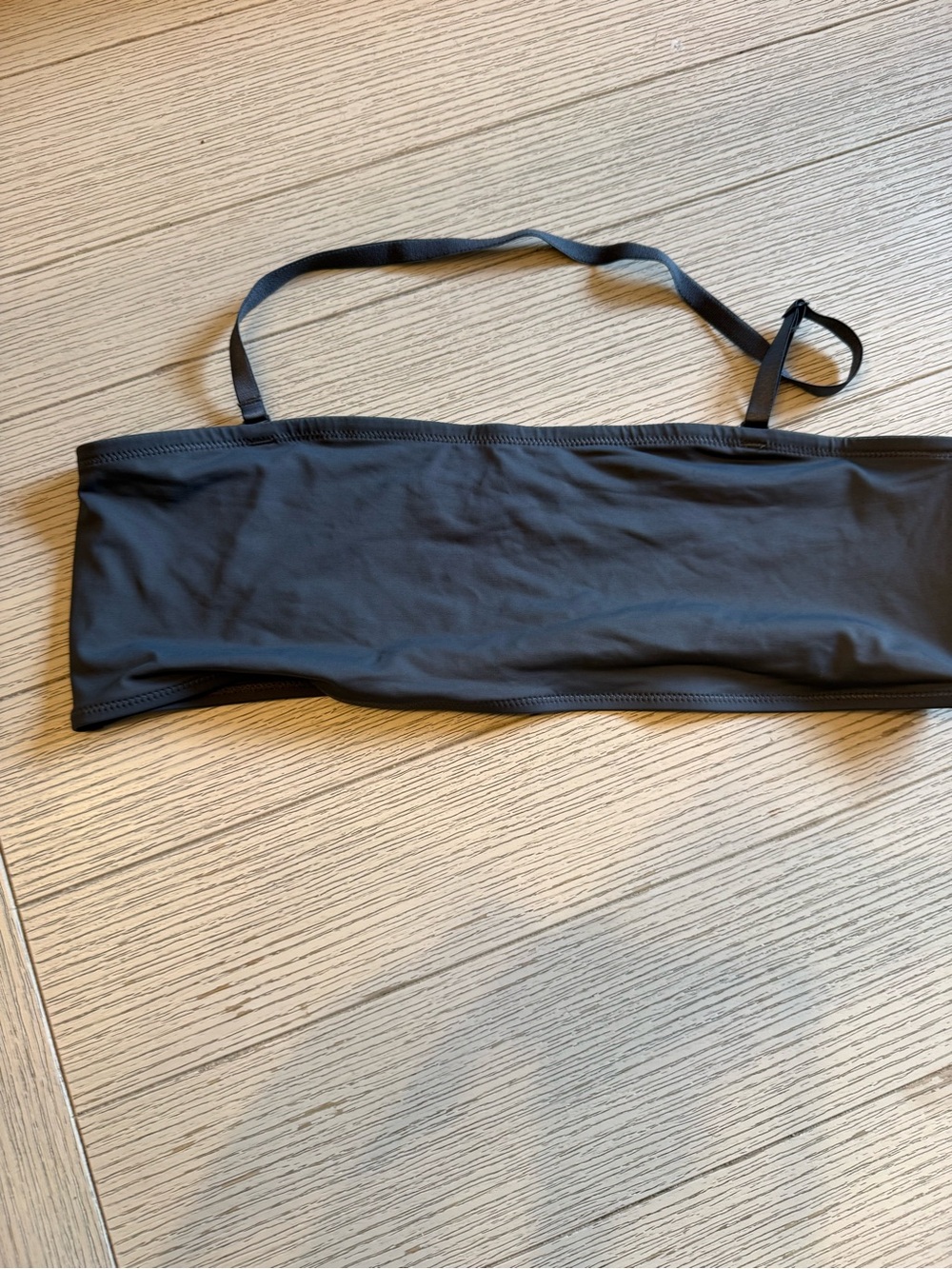 SKIMS Black Strapless Swim Bandeau